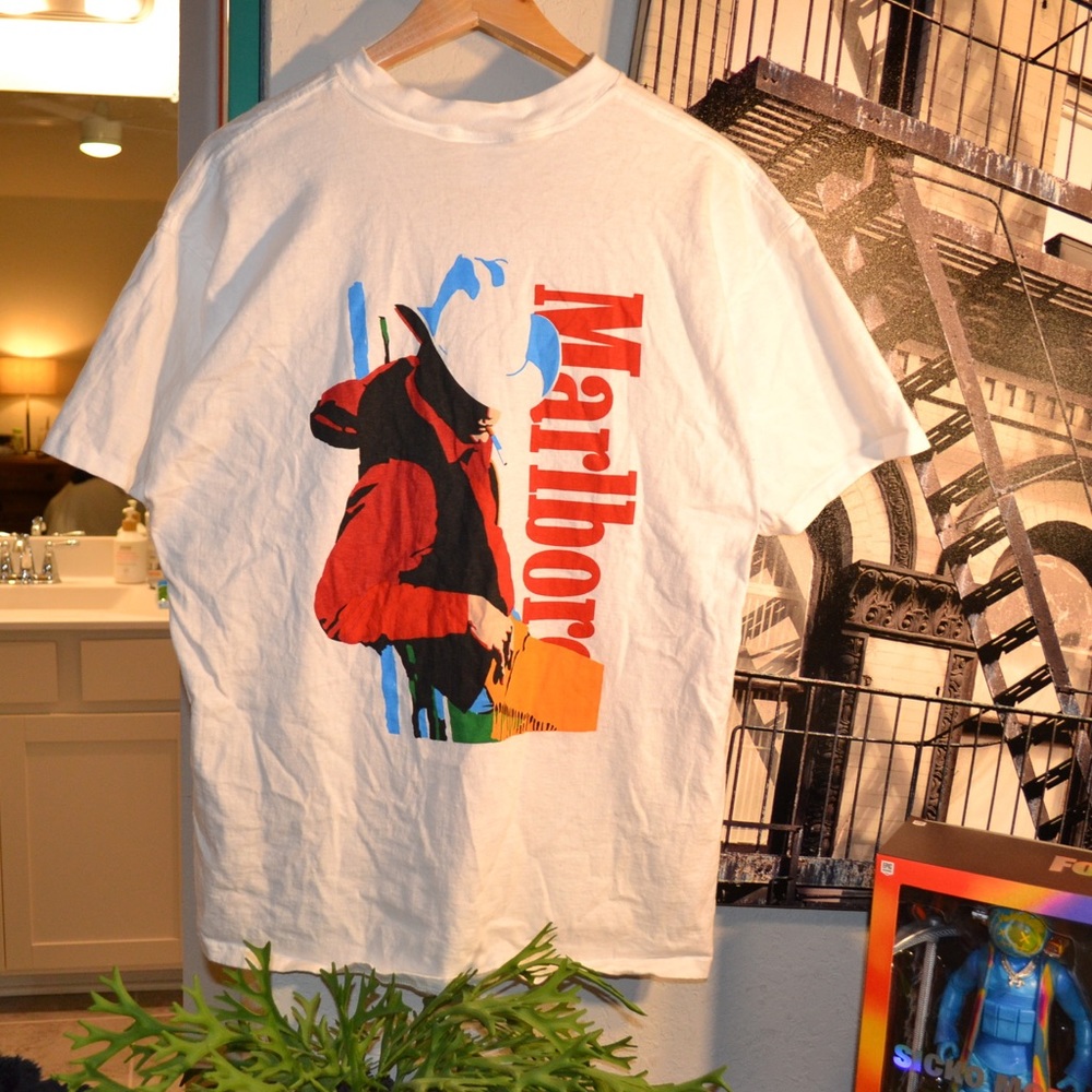 Vintage 90s Marlboro man T-shirt - Picture 1 of 6